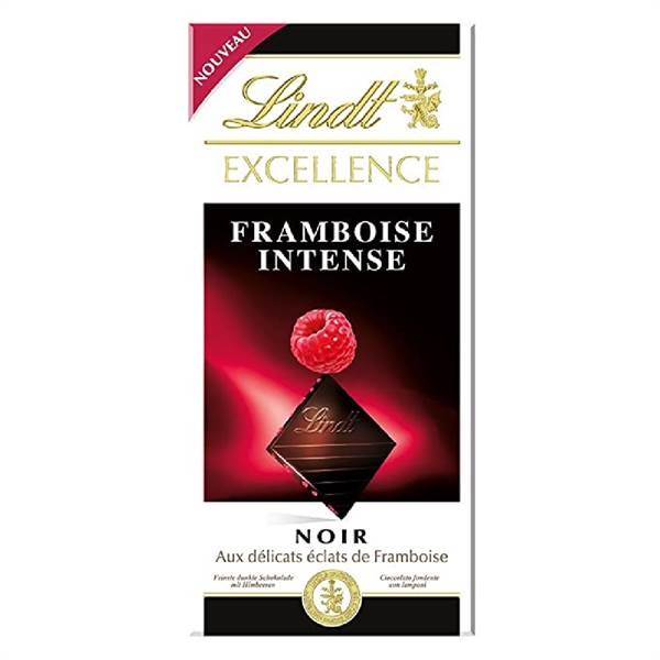 Lindt Excellence Raspberry Dark Chocolate Imported